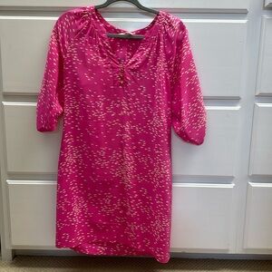 Twelfth Street by Cynthia Vincent pink dress w/ little fish size 4 Anthropologie
